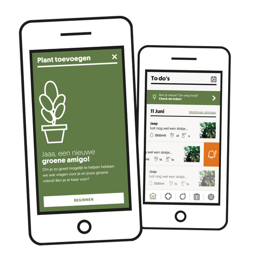 Vergeet nooit meer je planten water te geven met de gratis Plantsome App. 