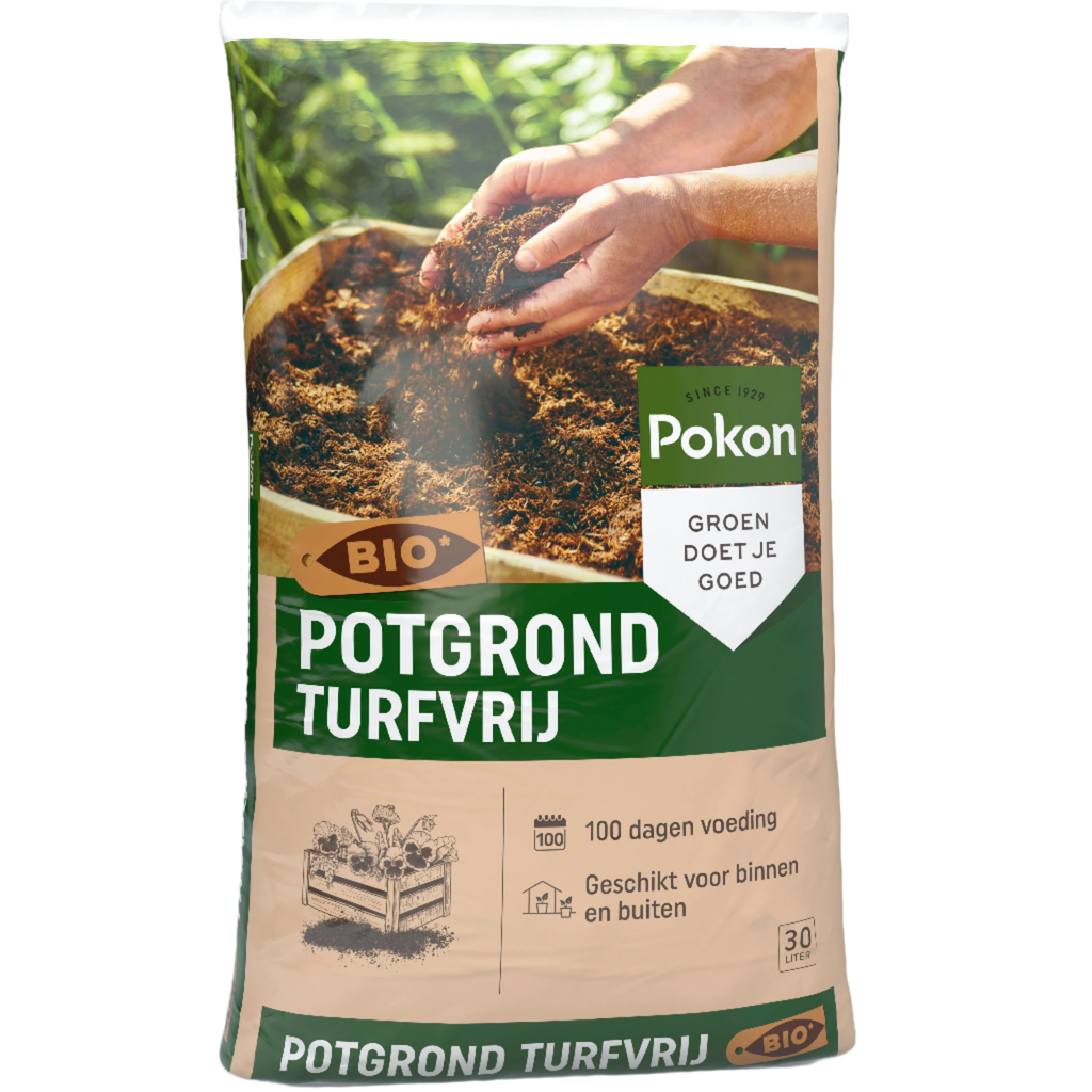 Potgrond (30L) BIO Turfvrij - Pokon