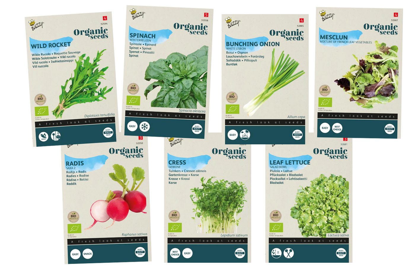 Snelle Moestuin - Zadenpakketje BIO