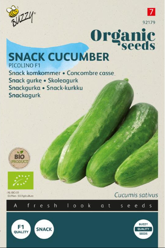 Snackkomkommer Picolino F1 zaden BIO
