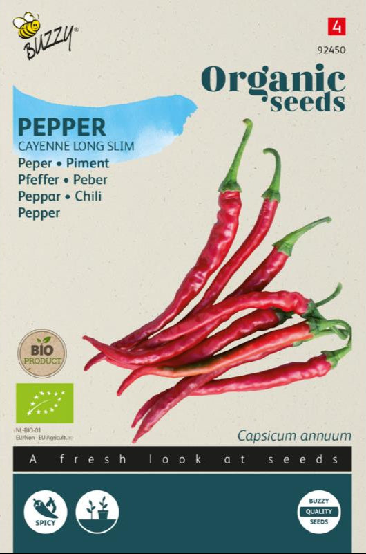 Peper Cayenne zaden BIO