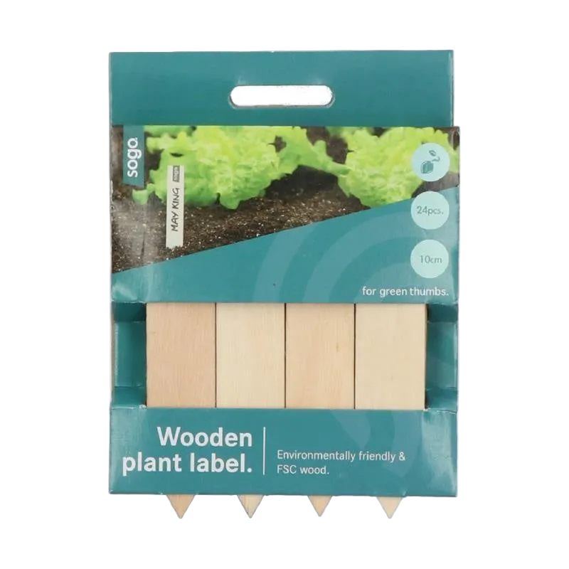 Houten steeketiket 10cm (24 stuks)