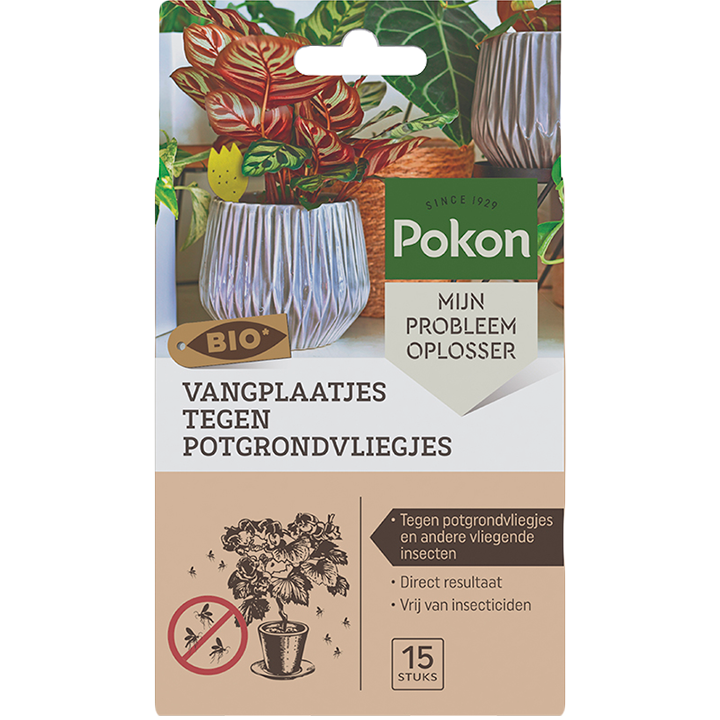 Vangplaatjes tegen potgrondvliegjes (15 stuks) - Pokon Bio
